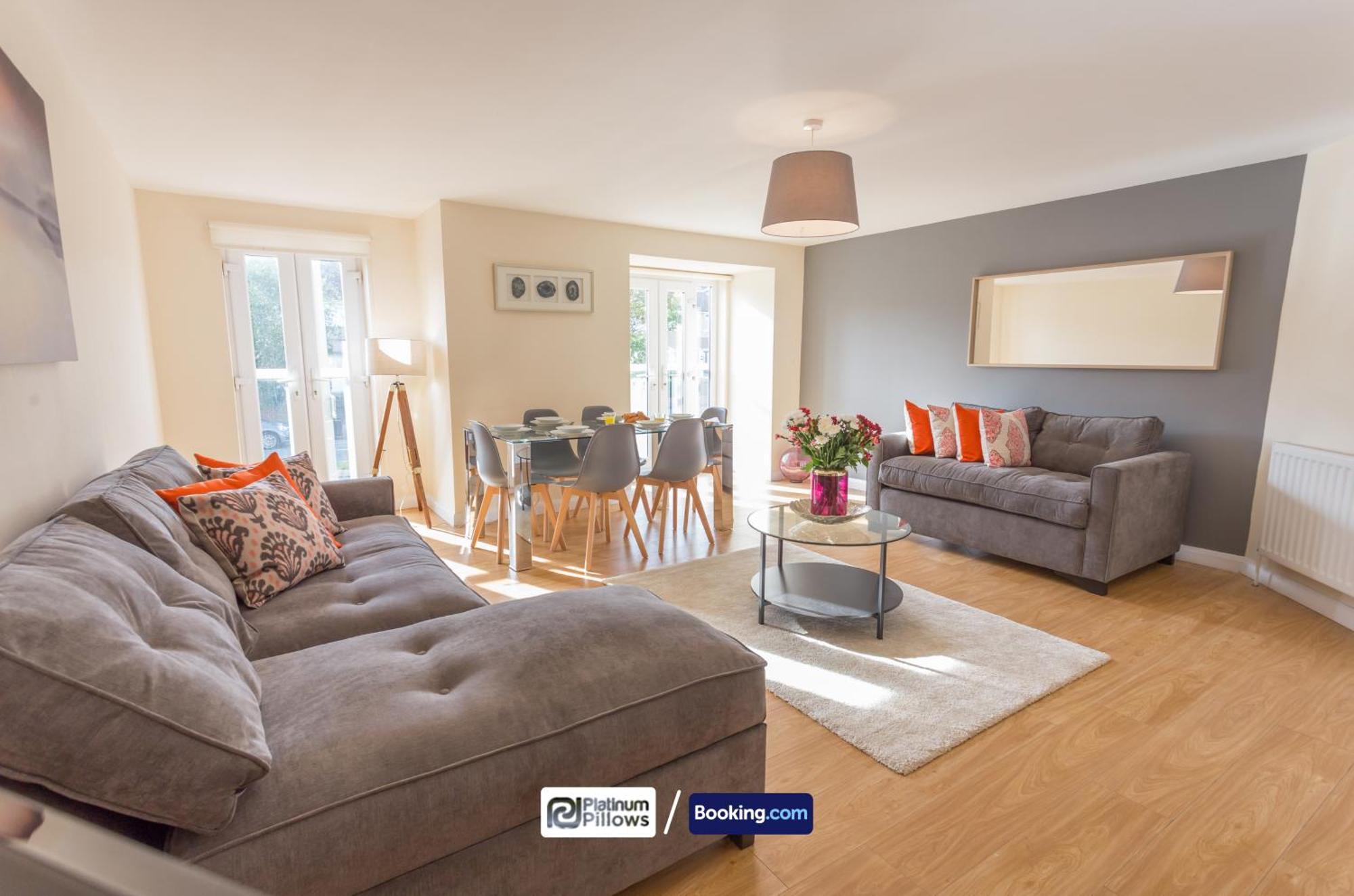 Modern Oxford 2 Bedroom Apartments, Families & Contractor Accommodation, Near John Radcliffe Hospital Bagian luar foto